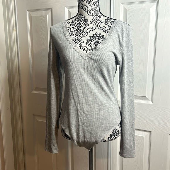 American Eagle Gray Bodysuit New With Tags XL - Picture 1 of 7